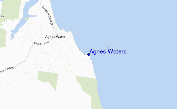 mappa di localizzazione di Agnes Waters