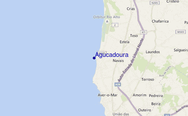 mappa di localizzazione di Agucadoura