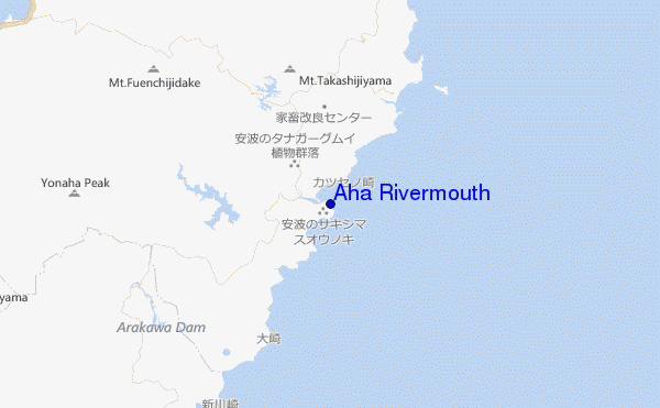 mappa di localizzazione di Aha Rivermouth