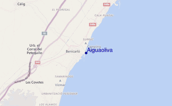 mappa di localizzazione di Aiguaoliva