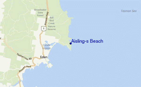 mappa di localizzazione di Aisling's Beach