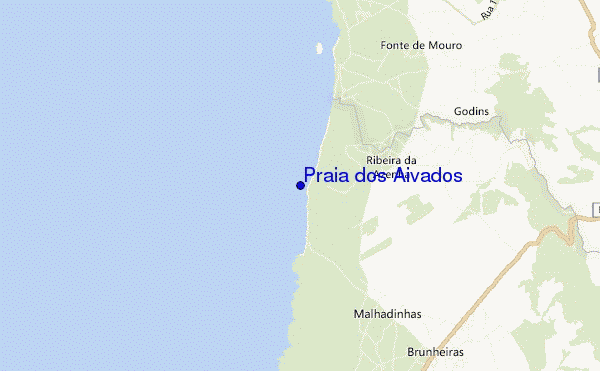 mappa di localizzazione di Praia dos Aivados