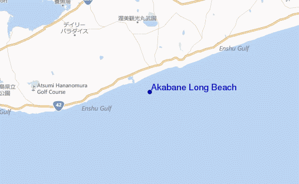 mappa di localizzazione di Akabane Long Beach