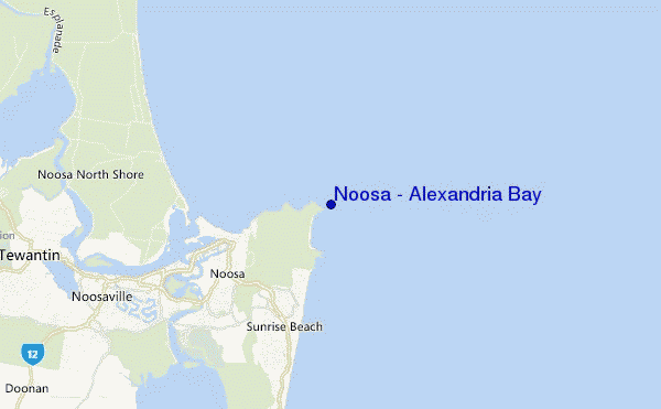 mappa di localizzazione di Noosa - Alexandria Bay