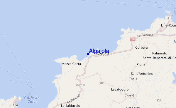 mappa di localizzazione di Algajola