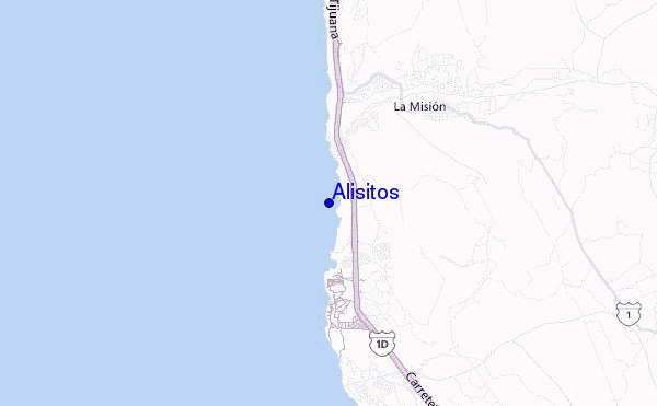 mappa di localizzazione di Alisitos