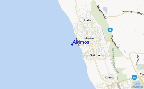 mappa di localizzazione di Alkimos