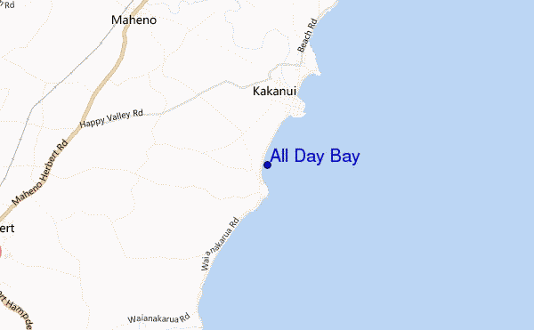 mappa di localizzazione di All Day Bay