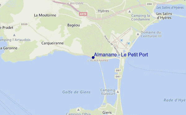 mappa di localizzazione di Almanarre - Le Petit Port