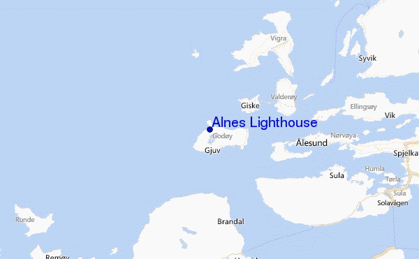 Alnes Lighthouse Location Map