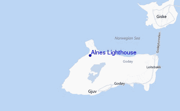 mappa di localizzazione di Alnes Lighthouse