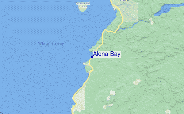 Alona Bay Location Map