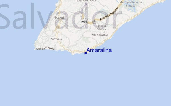 mappa di localizzazione di Amaralina