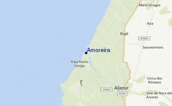 mappa di localizzazione di Amoreira