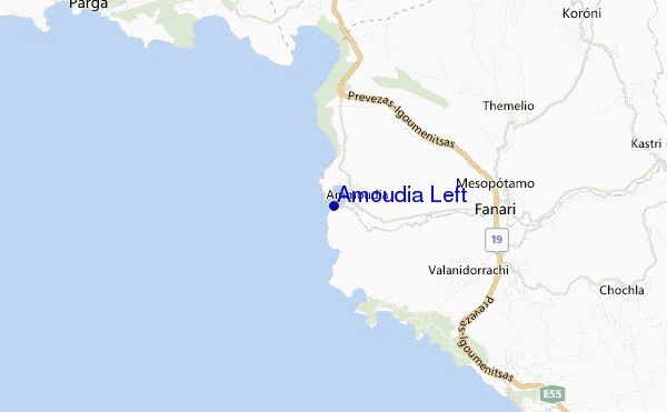 mappa di localizzazione di Amoudia Left