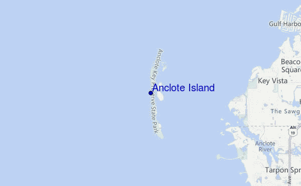 mappa di localizzazione di Anclote Island
