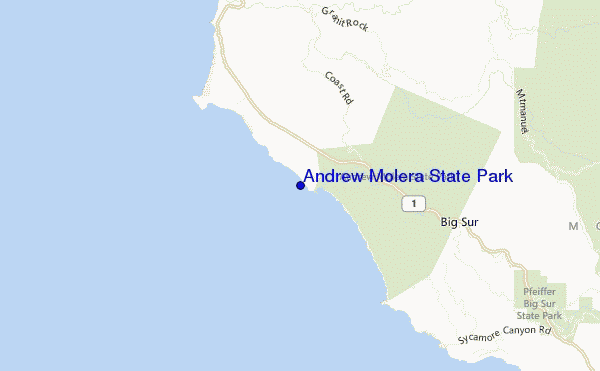 mappa di localizzazione di Andrew Molera State Park