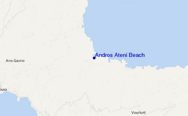 mappa di localizzazione di Andros Ateni Beach