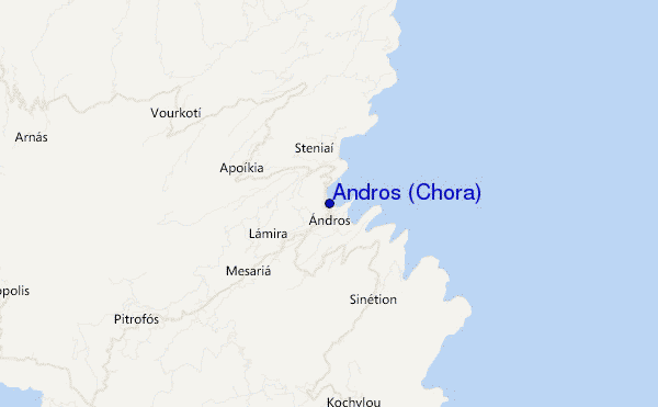 mappa di localizzazione di Andros (Chora)