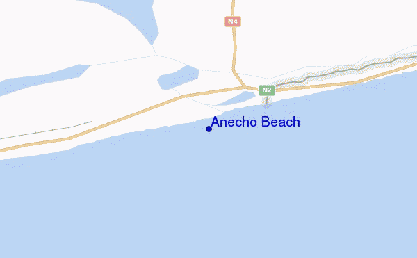 mappa di localizzazione di Anecho Beach