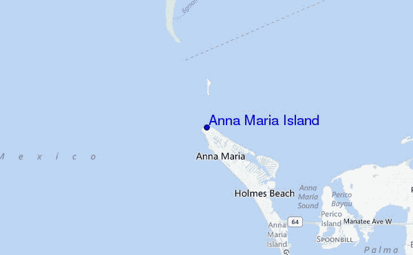 mappa di localizzazione di Anna Maria Island