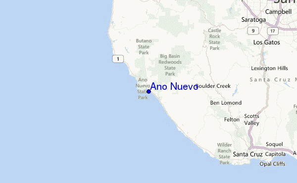 Ano Nuevo Location Map