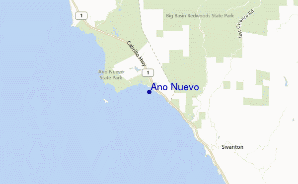 mappa di localizzazione di Ano Nuevo