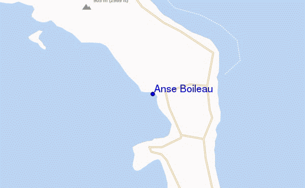 mappa di localizzazione di Anse Boileau