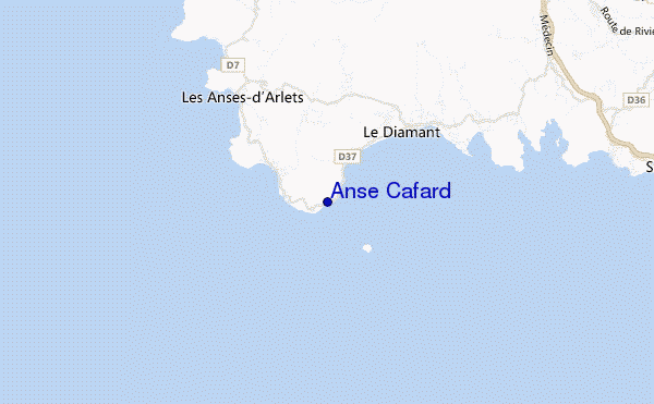mappa di localizzazione di Anse Cafard