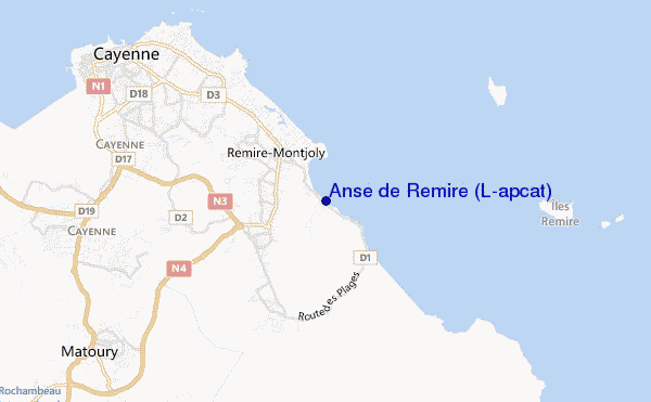 mappa di localizzazione di Anse de Rémire (L'apcat)