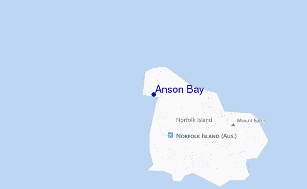 mappa di localizzazione di Anson Bay