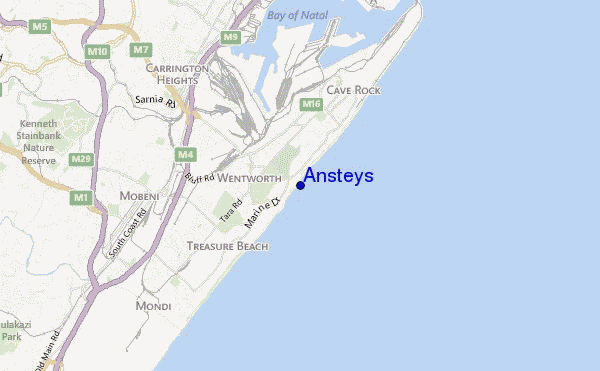 mappa di localizzazione di Ansteys