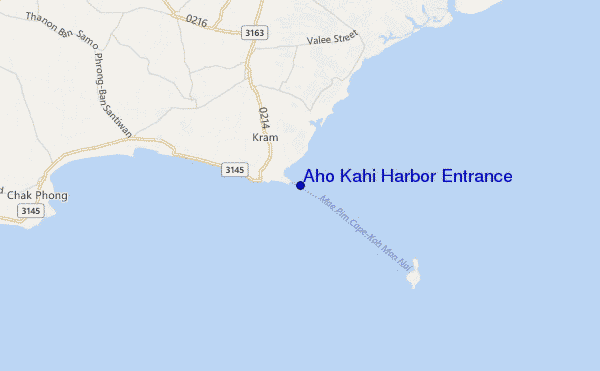 mappa di localizzazione di Aho Kahi Harbor Entrance