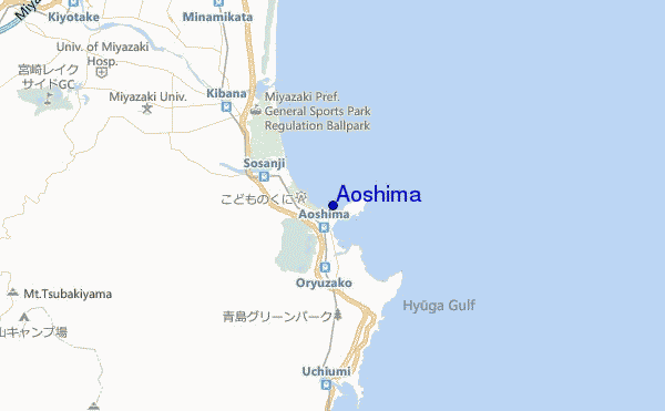 mappa di localizzazione di Aoshima