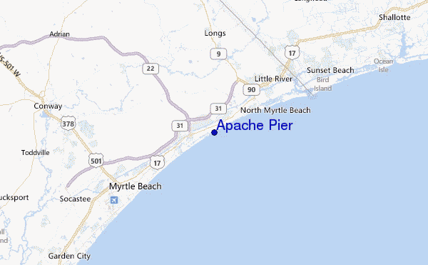 Apache Pier Location Map