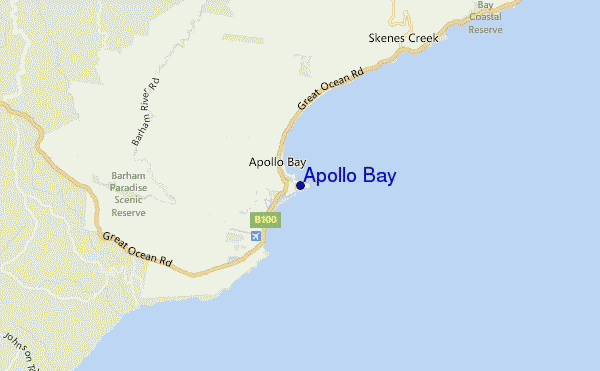 mappa di localizzazione di Apollo Bay