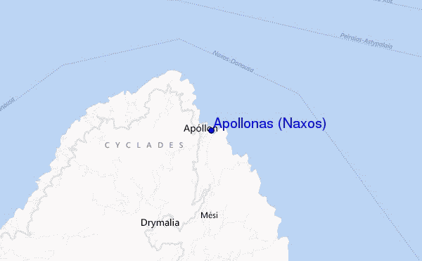 mappa di localizzazione di Apollonas (Naxos)