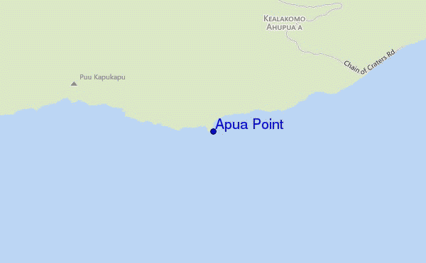 mappa di localizzazione di Apua Point