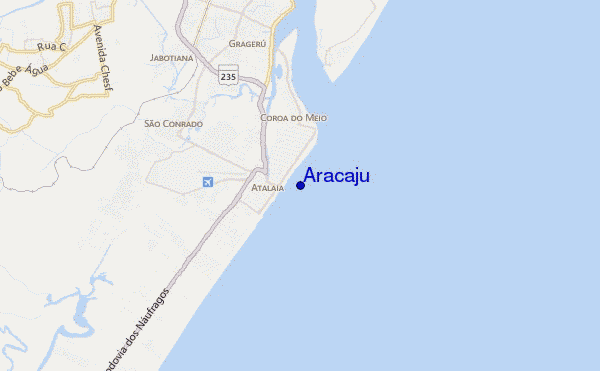 mappa di localizzazione di Aracaju