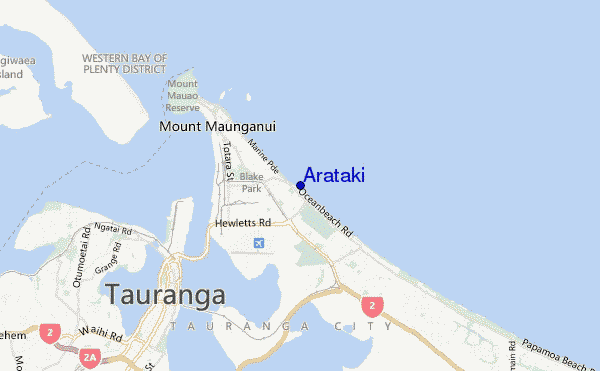mappa di localizzazione di Arataki