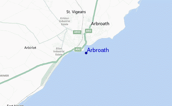 mappa di localizzazione di Arbroath
