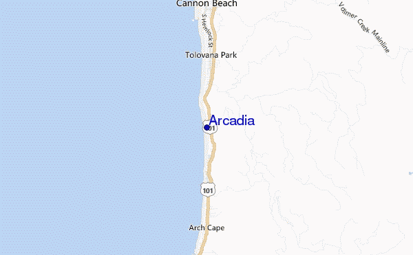 mappa di localizzazione di Arcadia