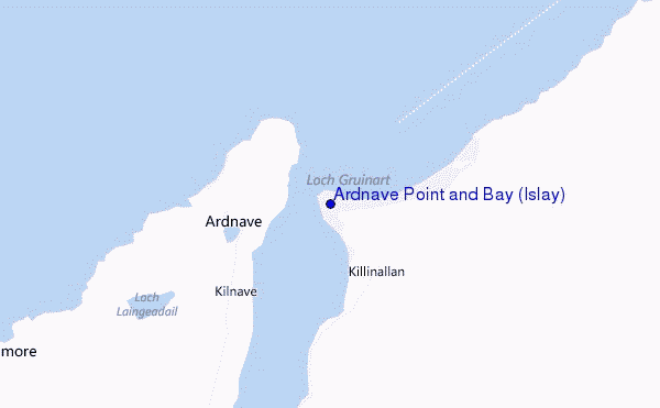 mappa di localizzazione di Ardnave Point and Bay (Islay)