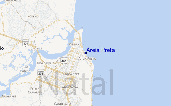 mappa di localizzazione di Areia Preta