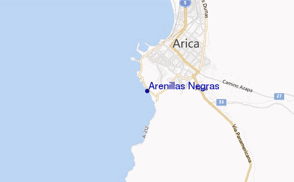 mappa di localizzazione di Arenillas Negras