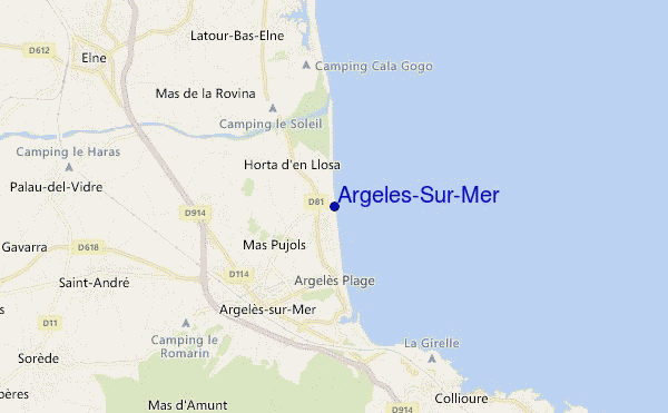 mappa di localizzazione di Argelès-Sur-Mer