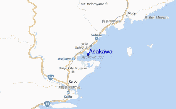 mappa di localizzazione di Asakawa