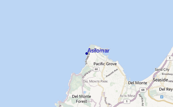 mappa di localizzazione di Asilomar