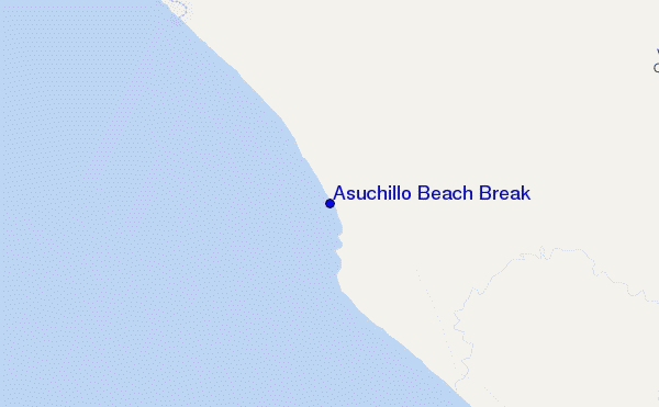 mappa di localizzazione di Asuchillo Beach Break