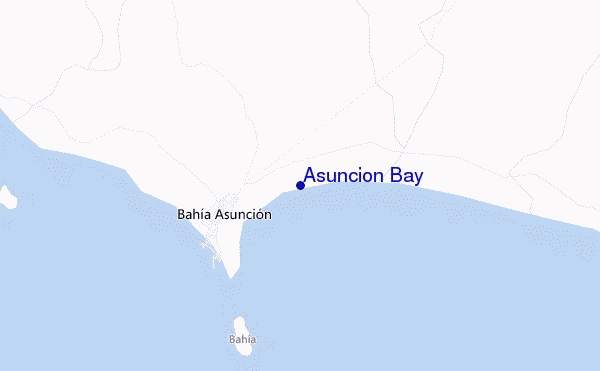 mappa di localizzazione di Asuncion Bay